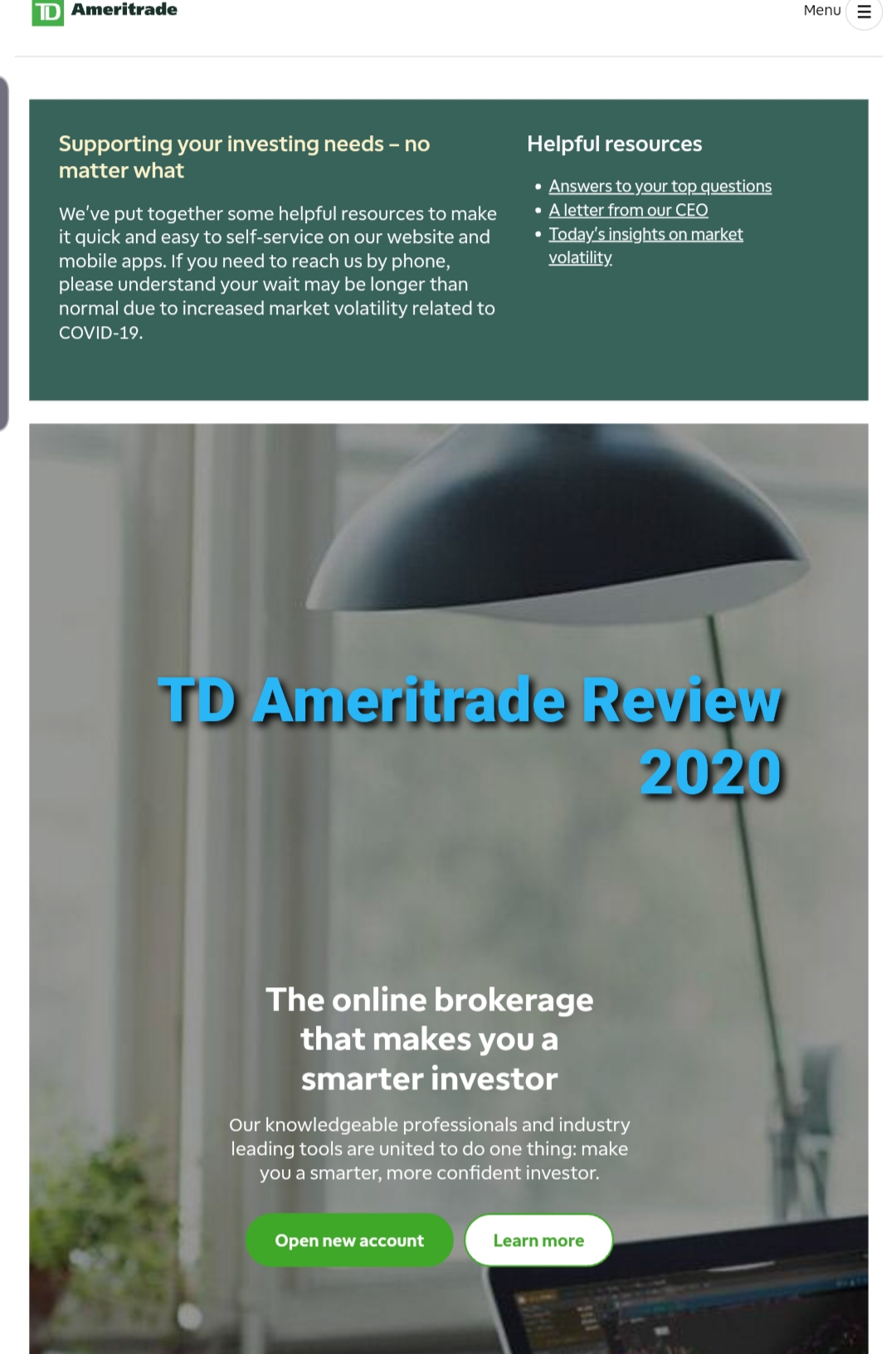 Td Ameritrade review